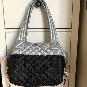 MZ Wallace Tin Metallic/Black Medium Sutton